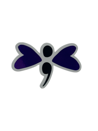 Semicolon Dragonfly Sticker